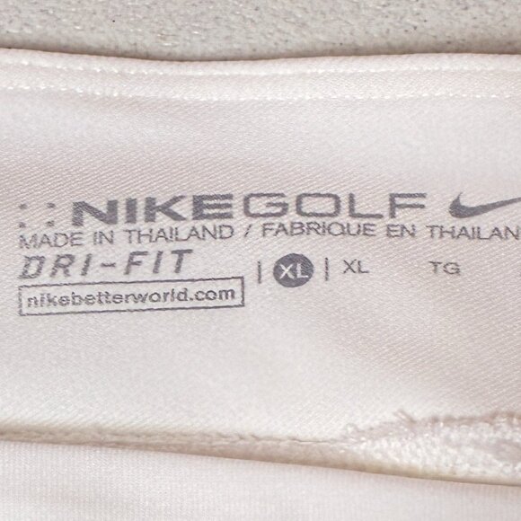 Nike Golf Skort Womens X Large White Pull On Pockets Black Swoosh Golf Team - Picture 2 of 11
